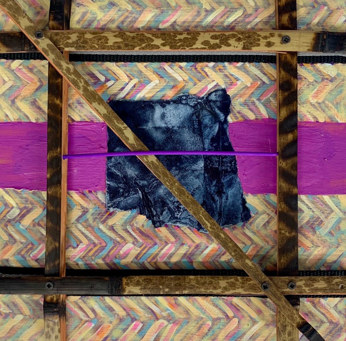 Untitled Purple Line by Alonzo Davis, Image 1.