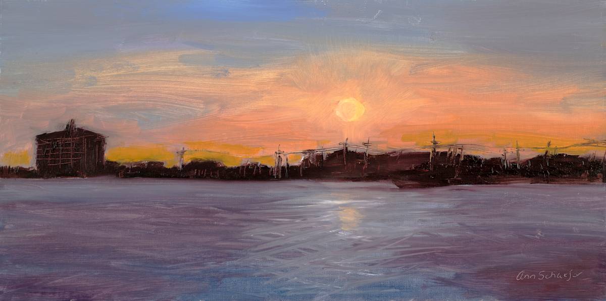 December Sunset, Crisfield by Ann Schaefer 