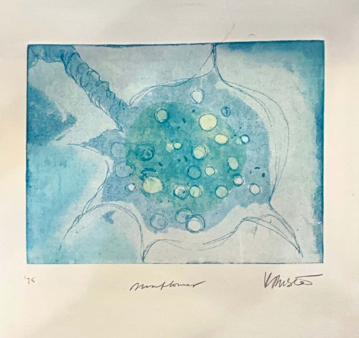 Blue Moonflower by Kim Bursic 