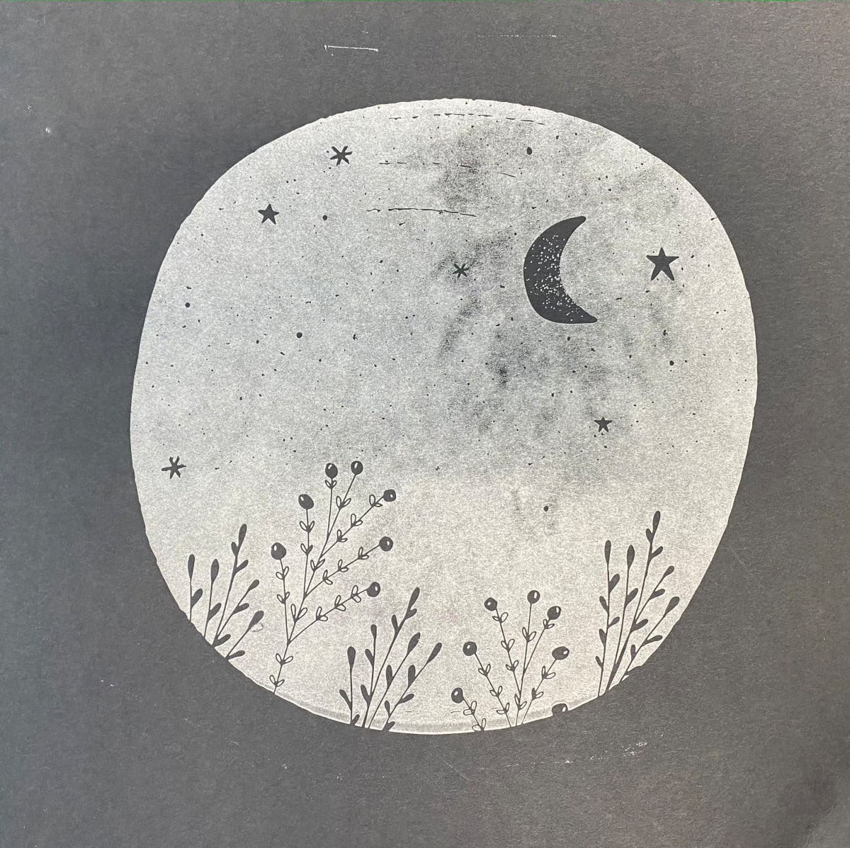 Moon in Field by Sara Blumberg 