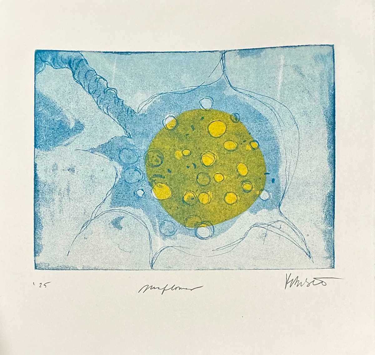 Yellow Moonflower by Kim Bursic 