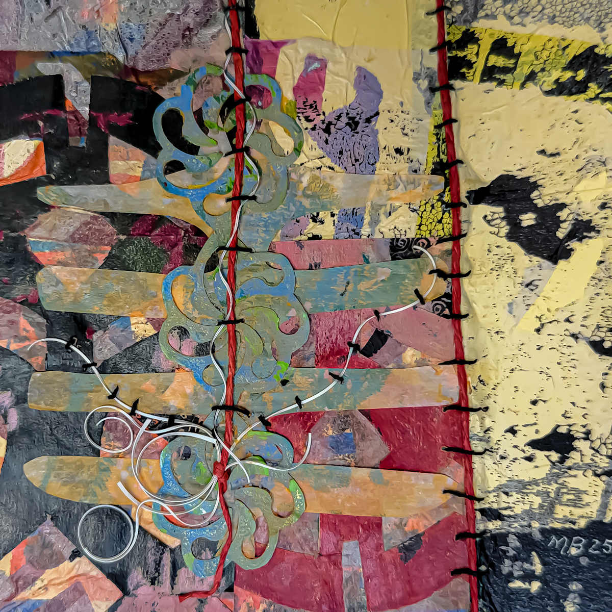 Time to tie, stitch, mend, and amend III by Maria Barbosa 