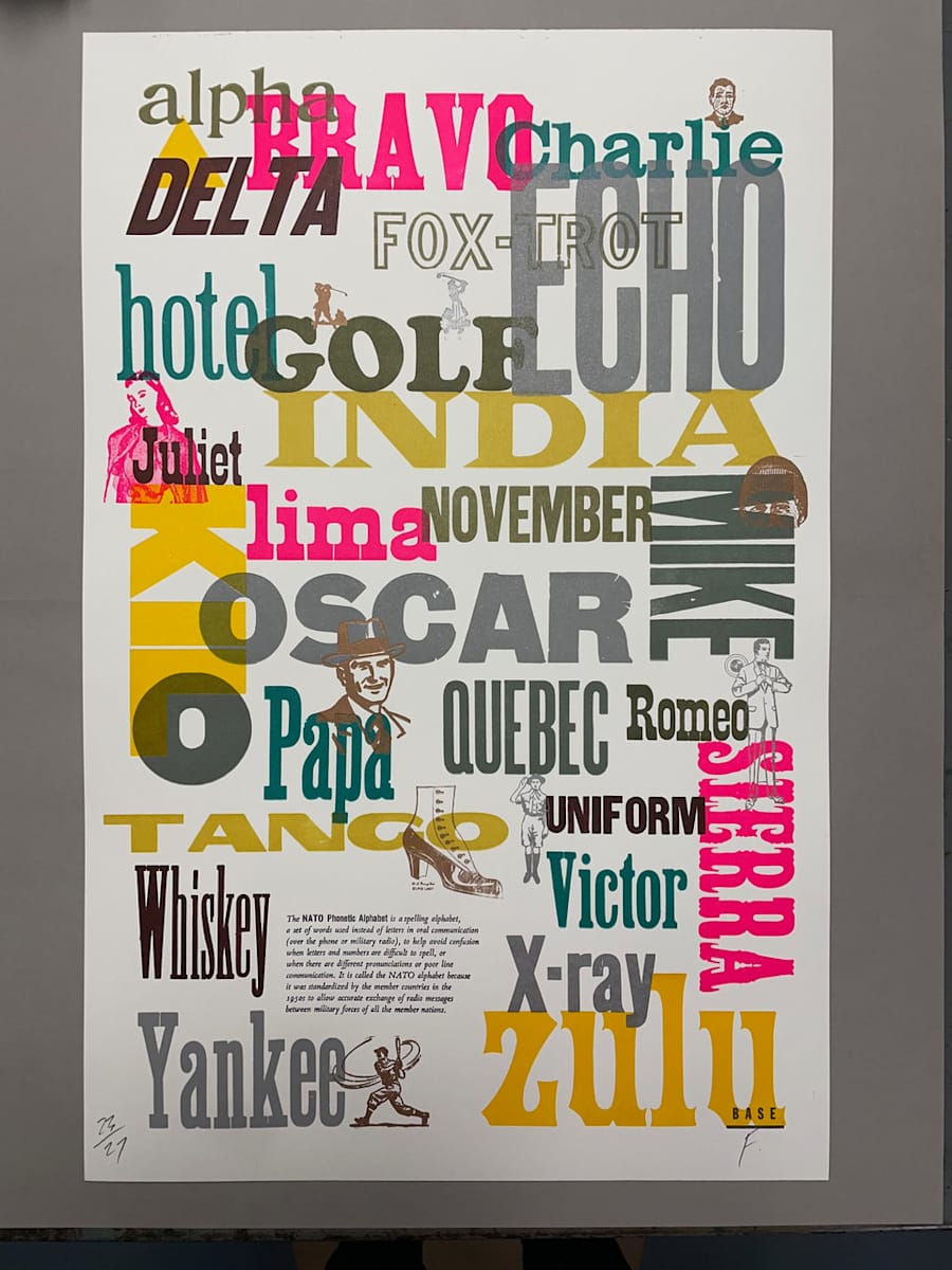 Phonetic Alphabet by Frank Baseman, Image 12.