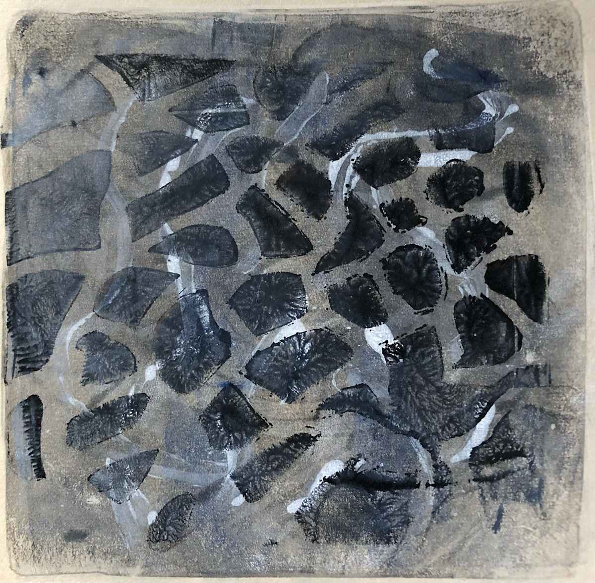 Craquelure Magnified I by Rosemary Fallon 