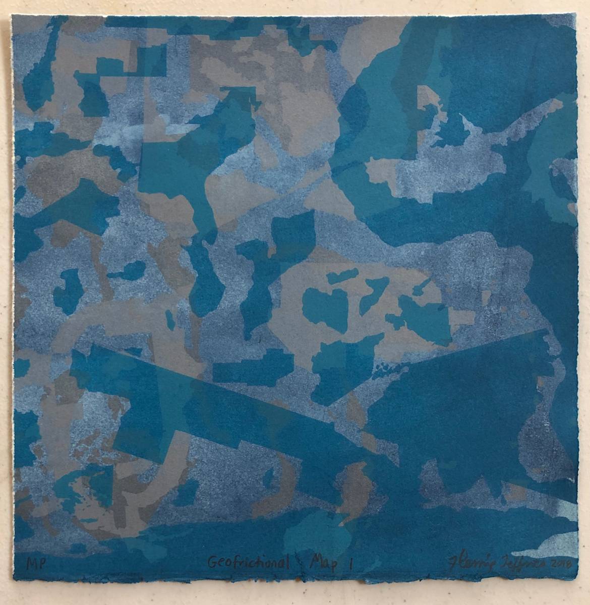 Geofrictional Map 1 by Fleming Jeffries, Image 1.