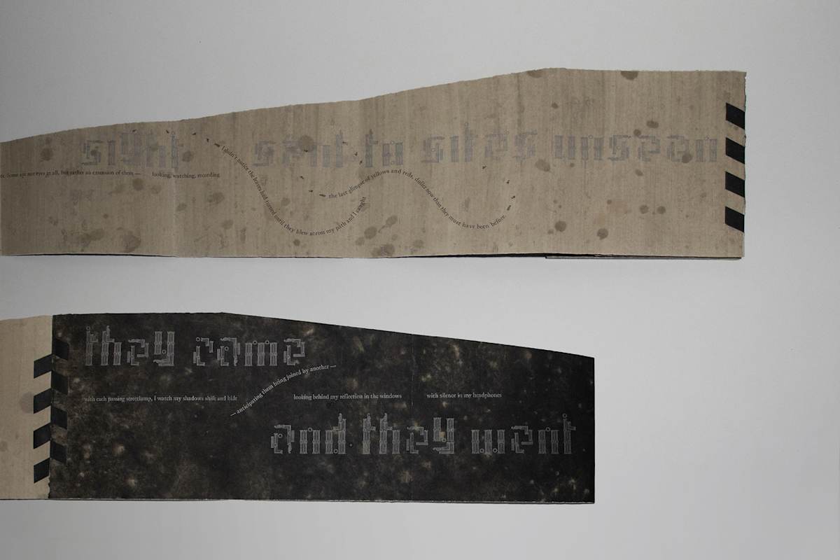 If shoeprints in concrete are urban fossils by Erica Honson 