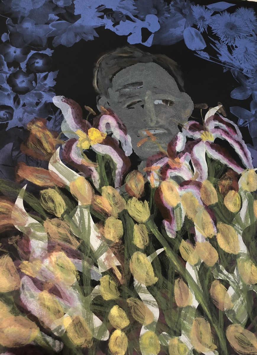 Abe Alive Among Lillies by Joyce J. Scott 