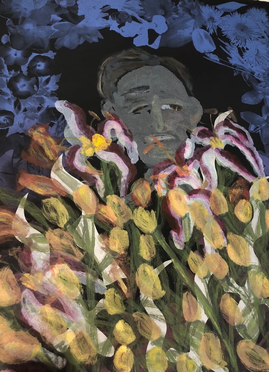 Abe Alive Among Lillies by Joyce J. Scott, Image 1.