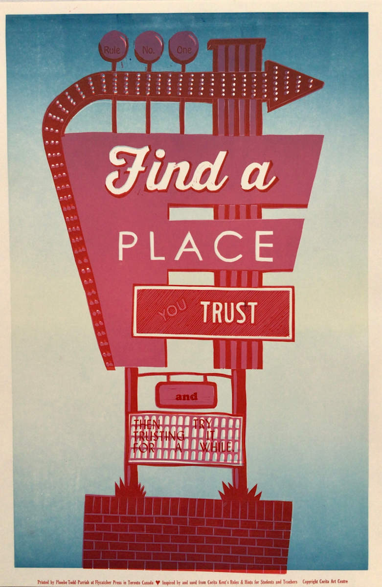 Helpful Hints: A Corita Kent Print Exchange by Black Rock Press by Phoebe Todd-Parrish, Black Rock Press Print Exchange, Image 1.