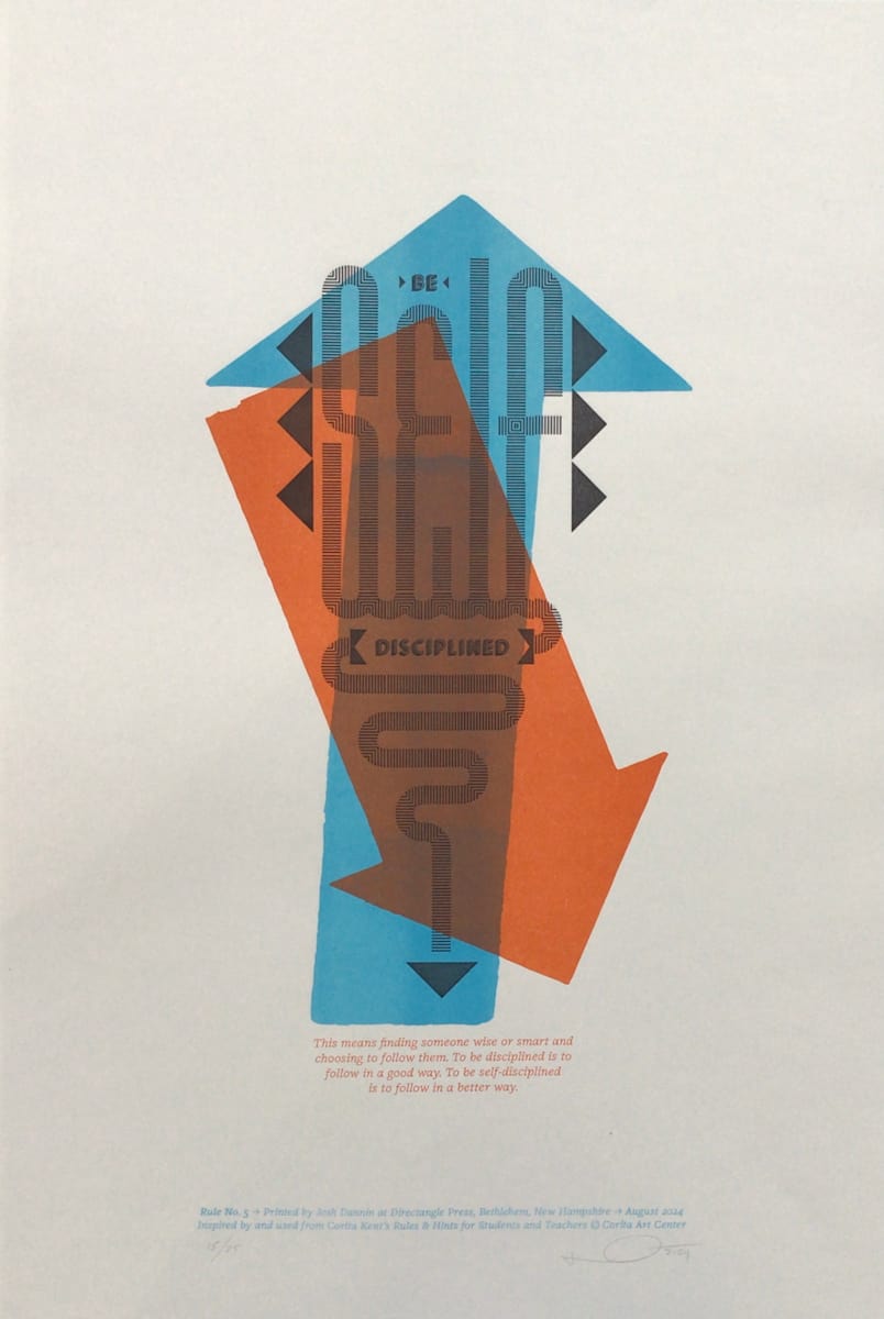Hint 5 from Helpful Hints: A Corita Kent Print Exchange by Black Rock Press by Josh Dannin, Black Rock Press Print Exchange, Image 1.