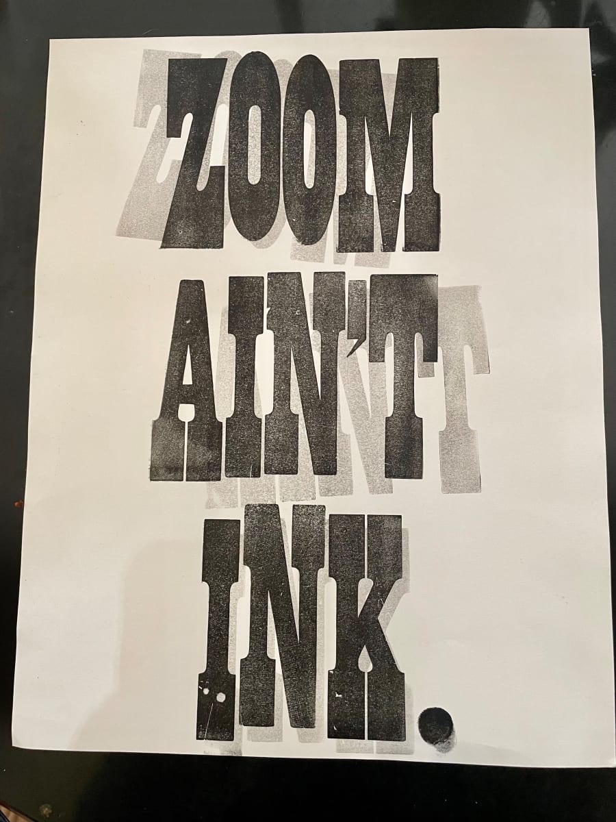 Zoom Ain't Ink by Matthew Kirschenbaum 