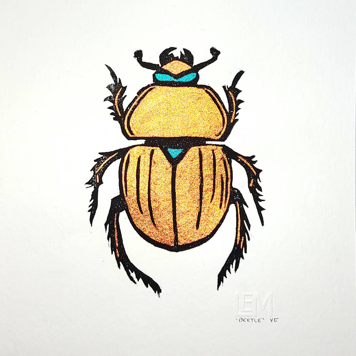 Beetle (Golden) by Laura McClure 