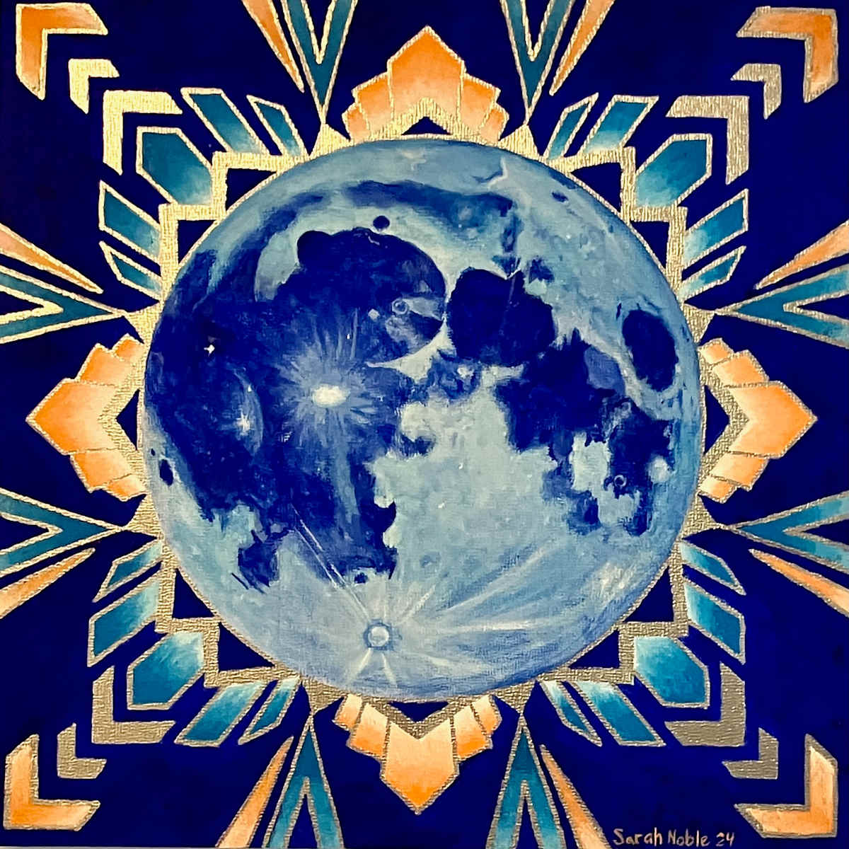 Art Deco Moon by Sarah Noble 