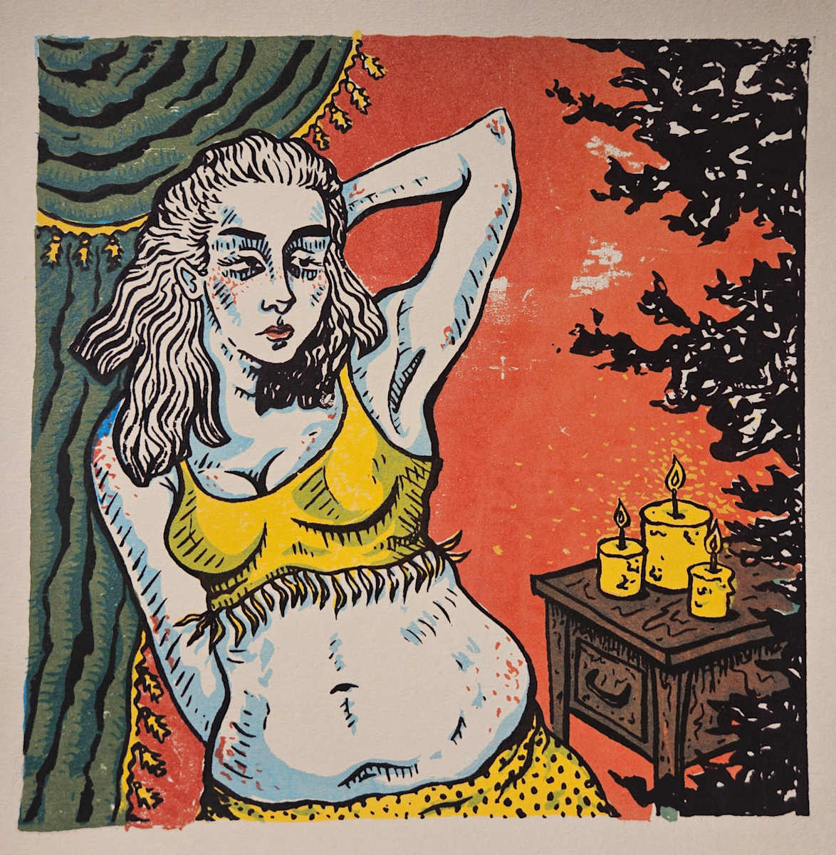 Green Tinged Dreams, Version 1 by Trinity Pote 