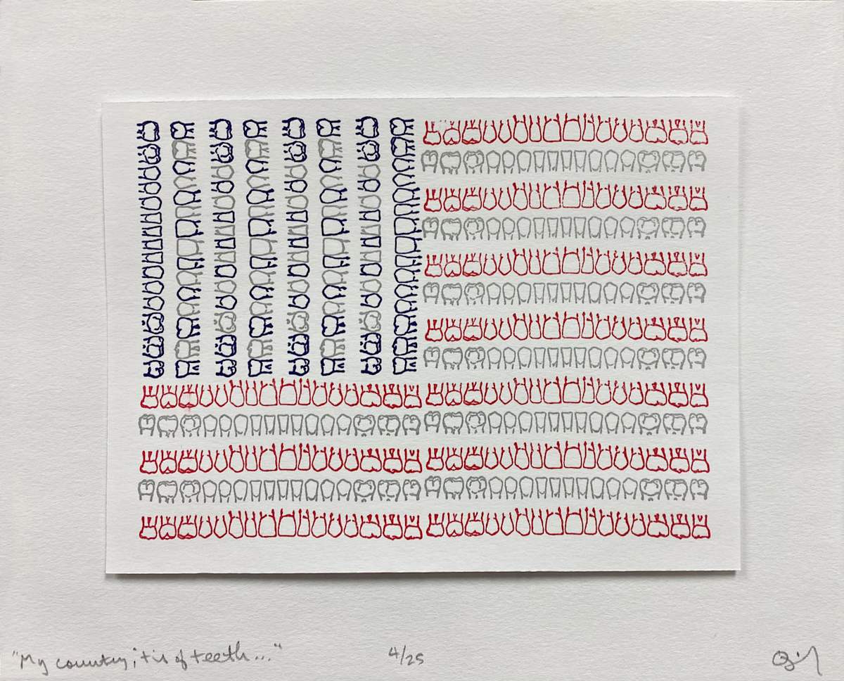 My country, 'tis of teeth by James Quigley 