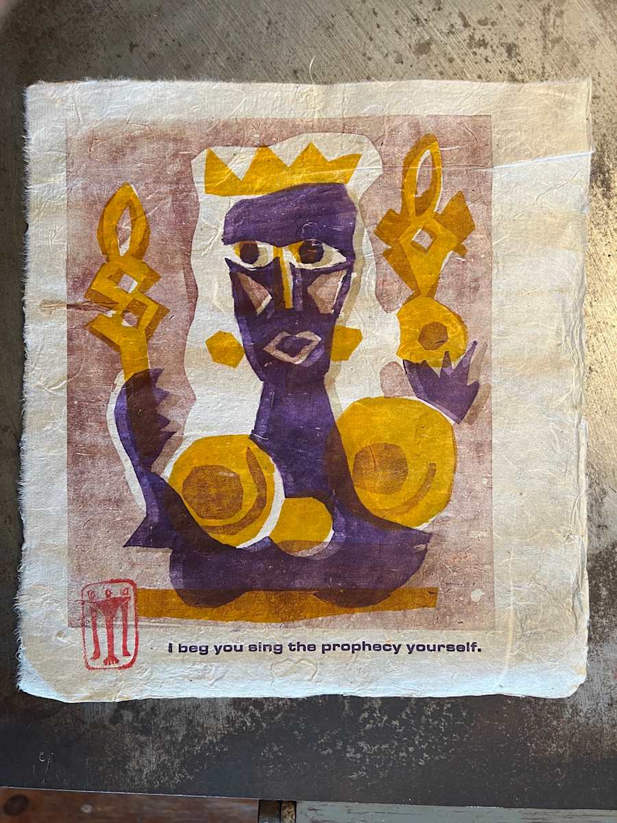 I beg you sing the prophecy yourself. by Stefan Saal 