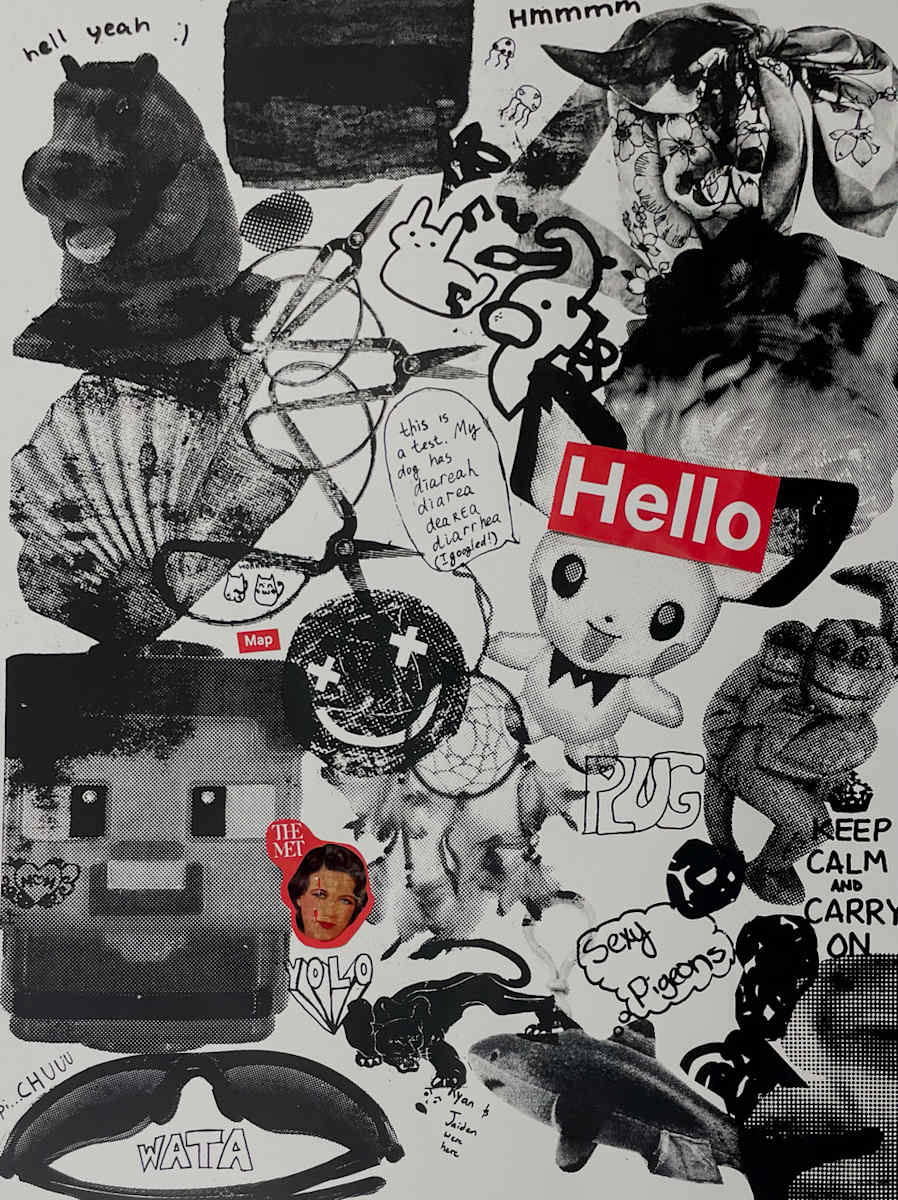 Hello by University of Maryland Spring 2026 Screenprinting Class, Image 1.