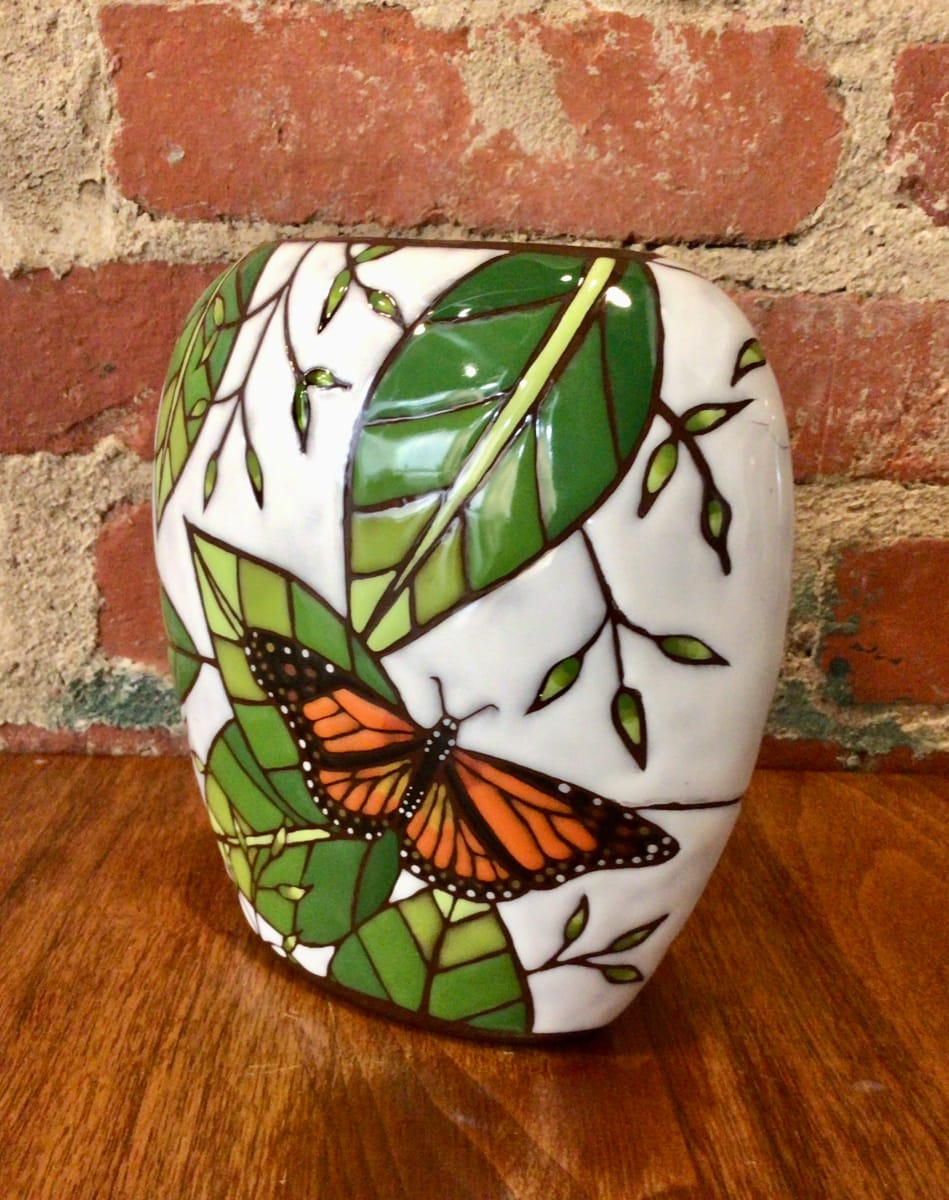 Butterfly Vase by Bonnie Zuckerman 