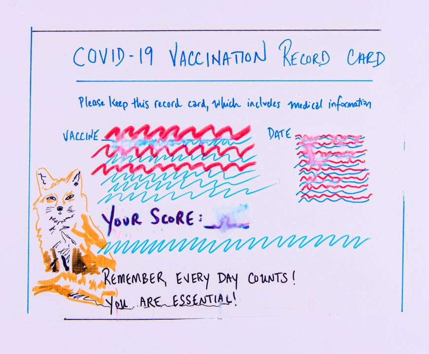 Vaccine Card by Rebecca Katz 