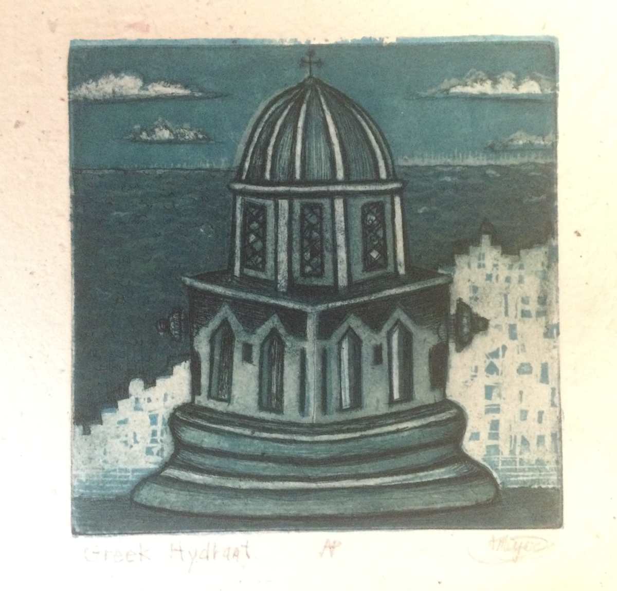 Greek Hydrant by Anna Meyer Zachurski 