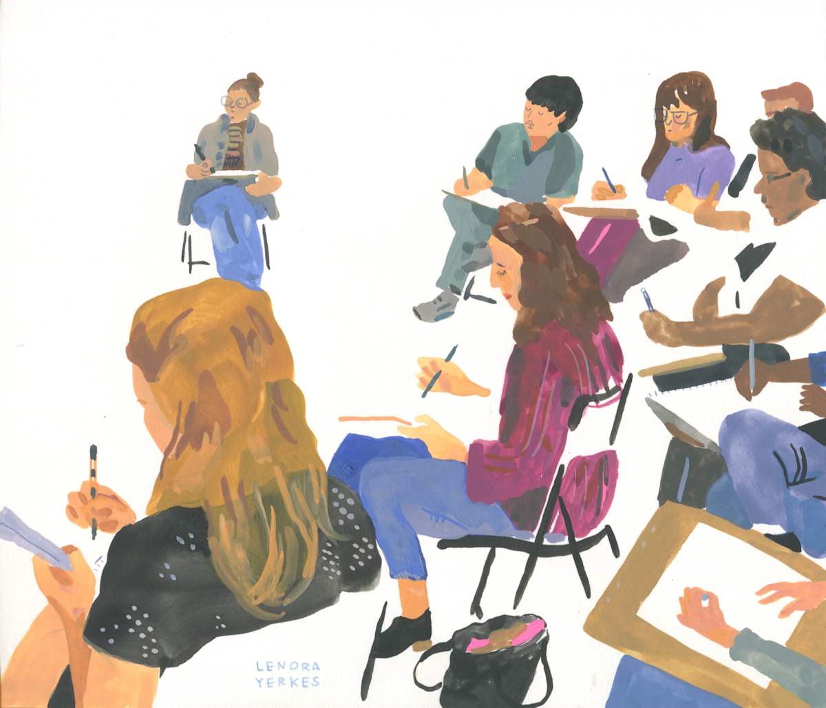 Drawing Nite Oct 21, 2025 by Lenora Yerkes 