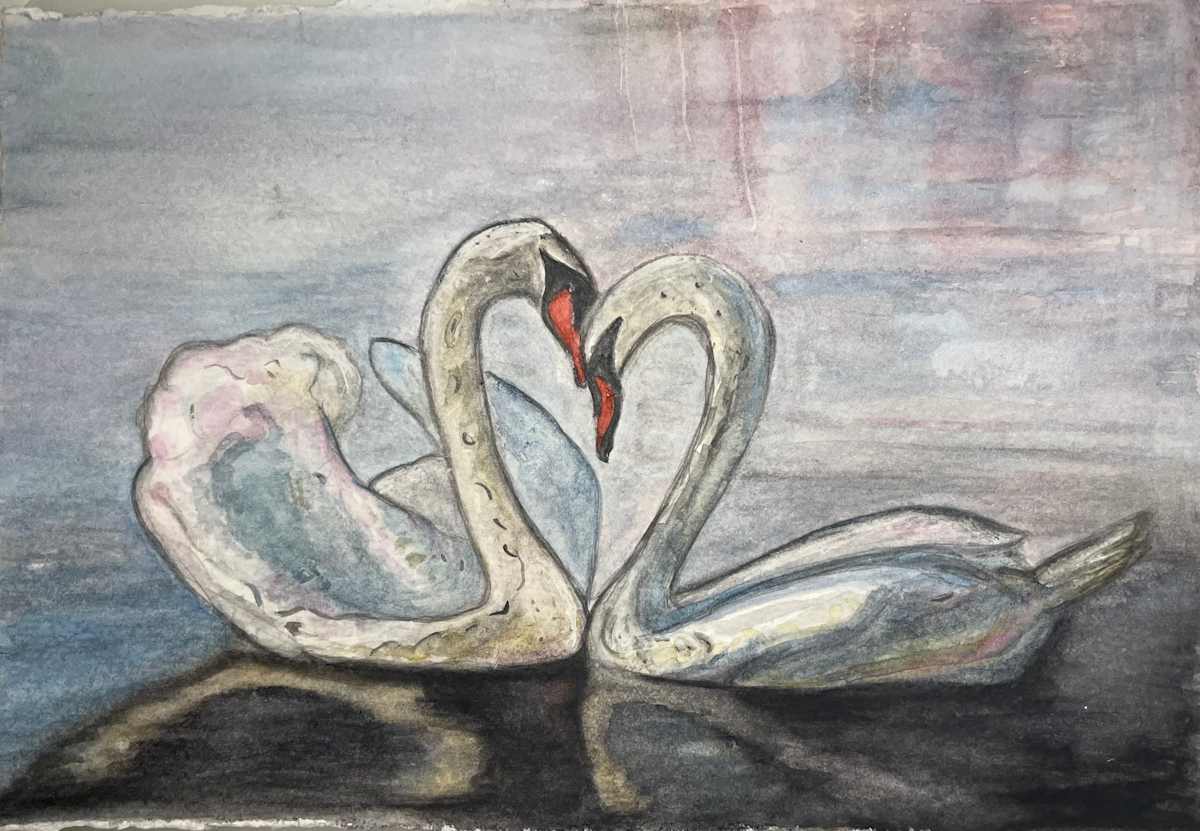 Swans II by Dee Elle 