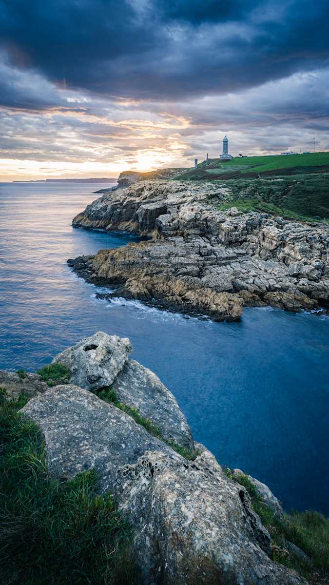Cabo Mayor Lighthouse - Jagged Coast (Size C) 1/30 by Juan Matorras 