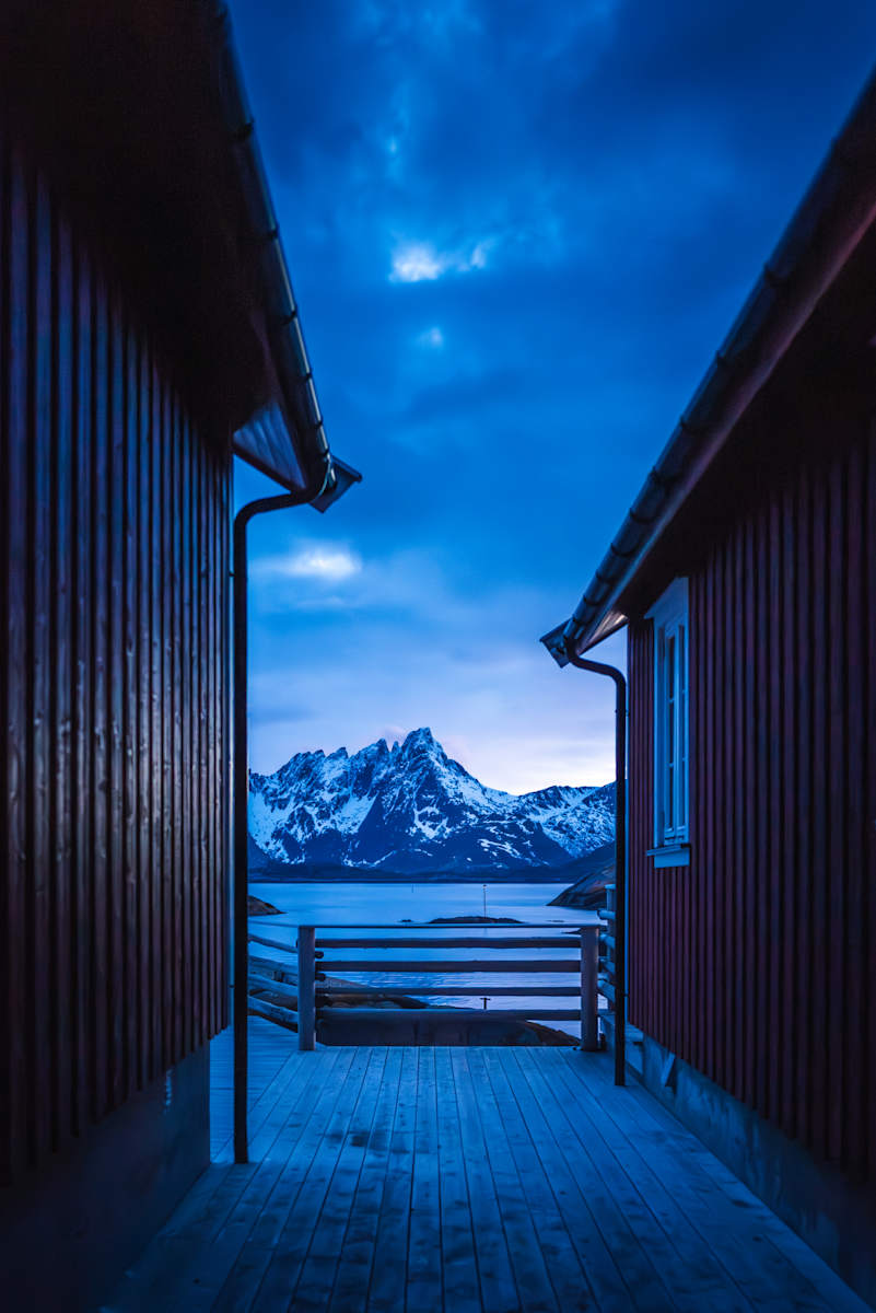 Lofoten - Framed Mountain by Juan Matorras 