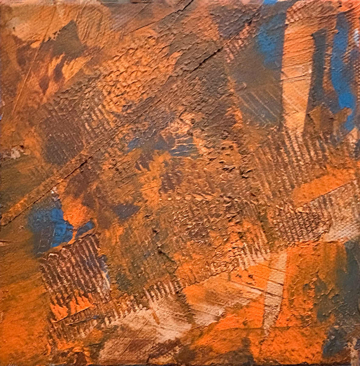 CW Square Composition 6 by Barbara Talbott  Image: Cold Wax and Oil on Canvas Panel