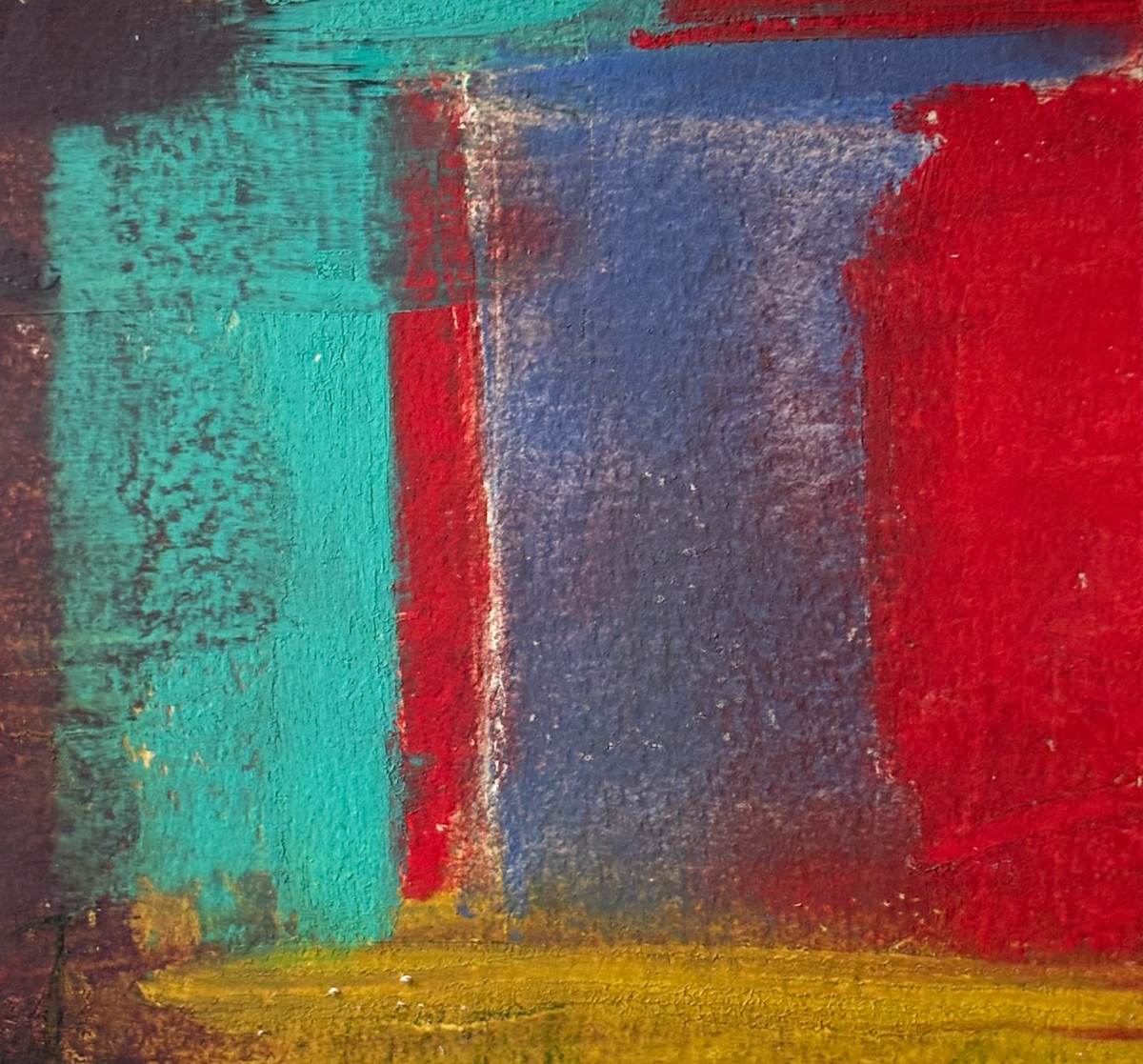 Cold Wax Small 6 by Barbara Talbott  Image: Cold wax and oil small abstract painting