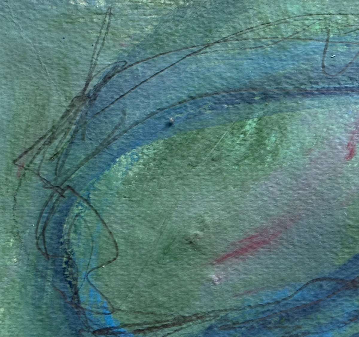 Pastel 1 by Barbara Talbott  Image: Small pastel abstract on paper
