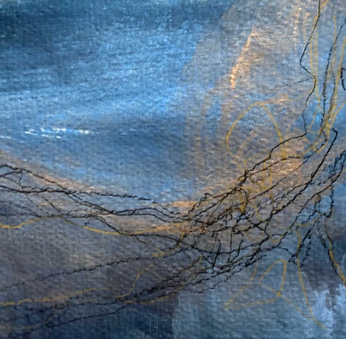 Pastel 2 by Barbara Talbott  Image: Small abstract pastel painting