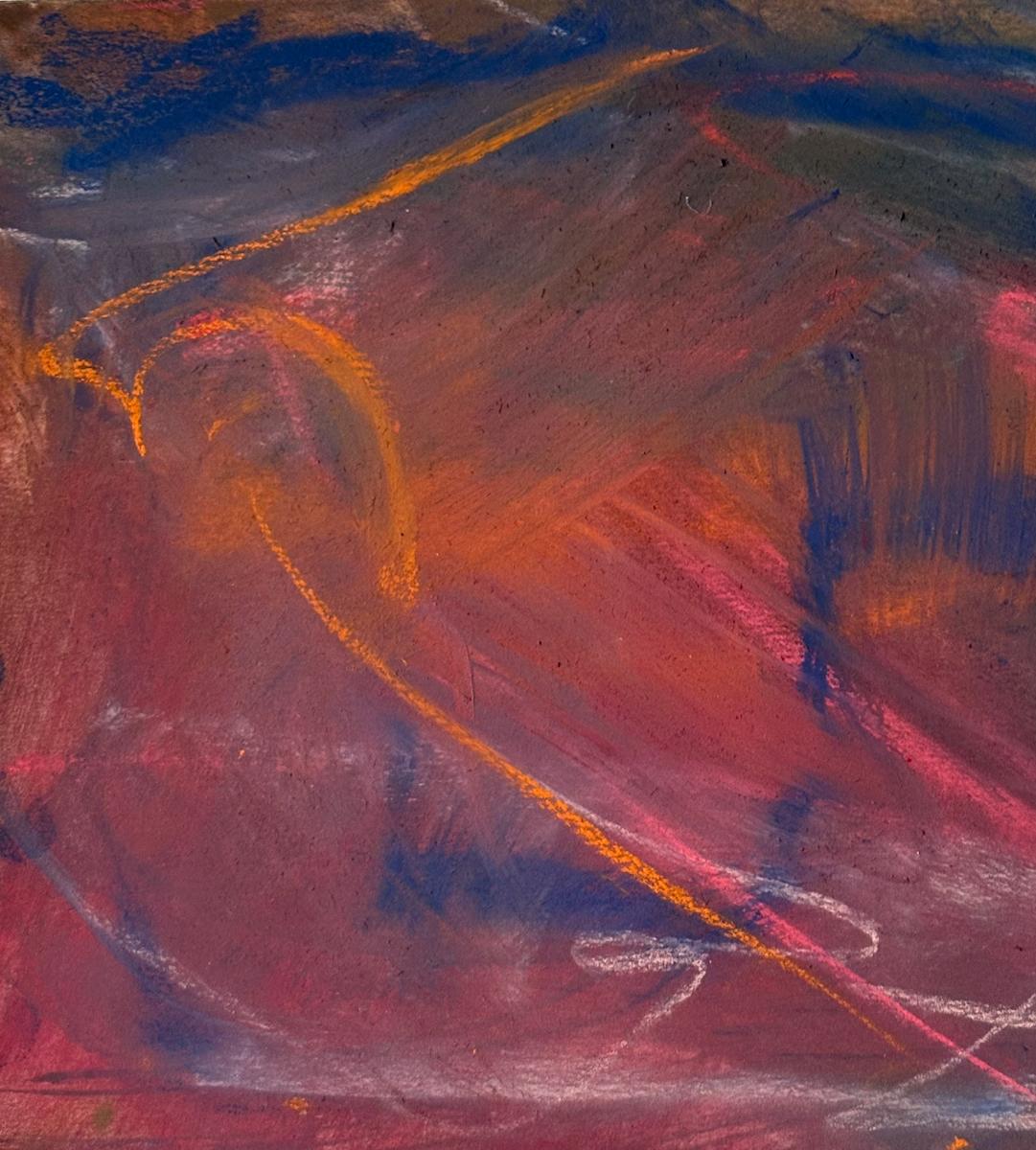 Pastel Abstract 12 by Barbara Talbott  Image: Pastel small abstract painting