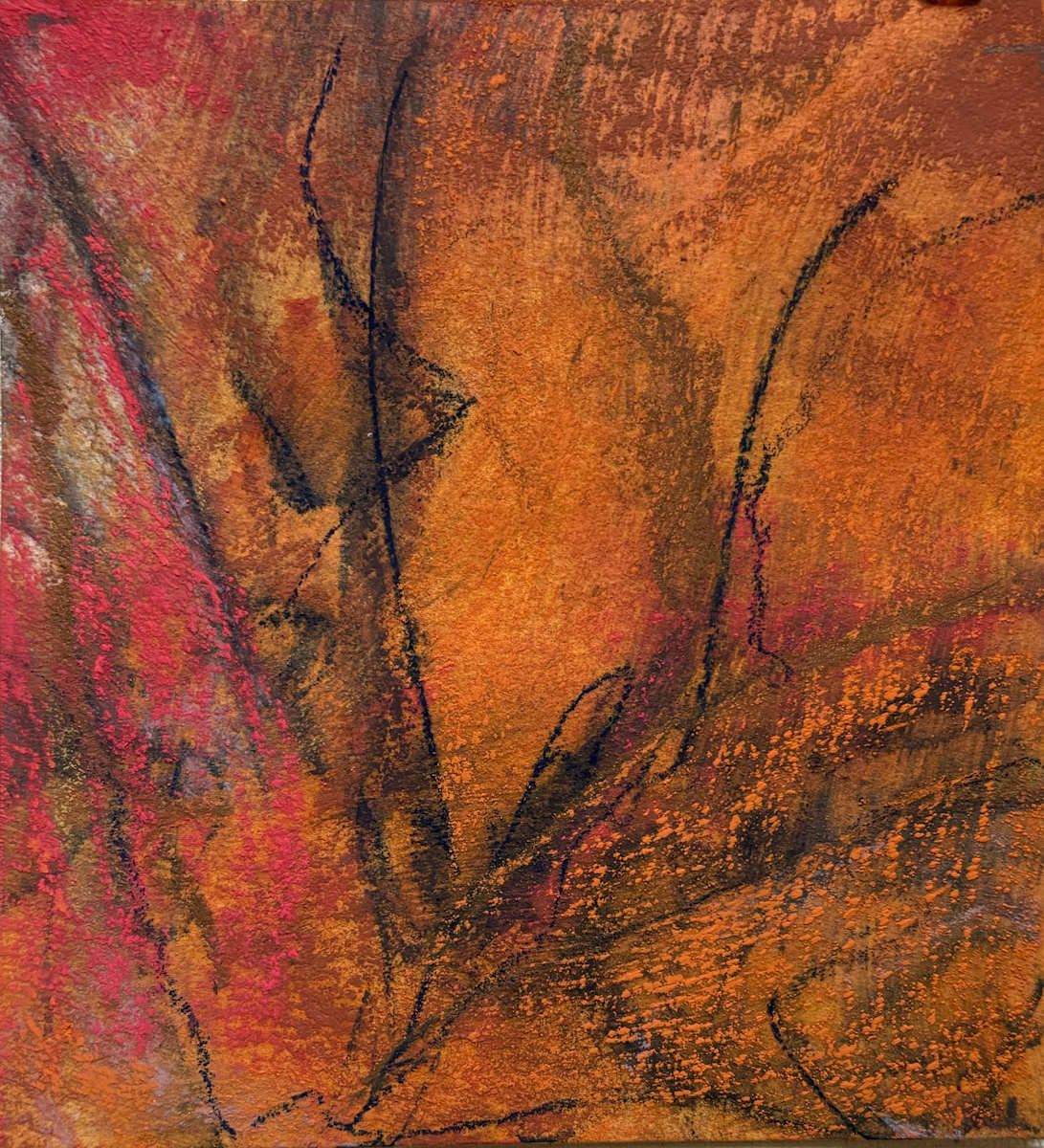 Pastel Abstract 13 by Barbara Talbott  Image: Pastel small abstract painting