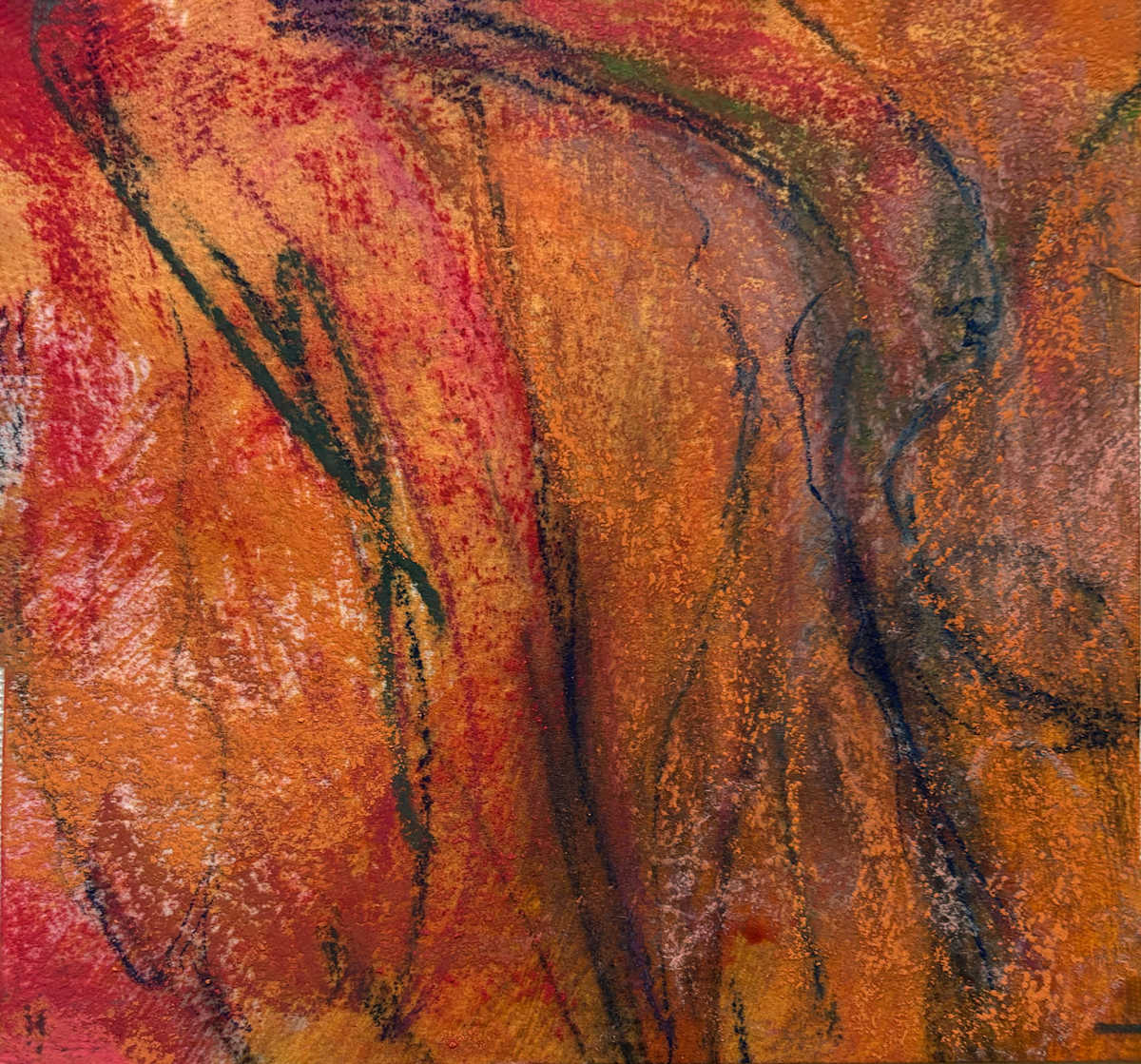 Pastel Abstract 14 by Barbara Talbott  Image: Pastel small abstract painting