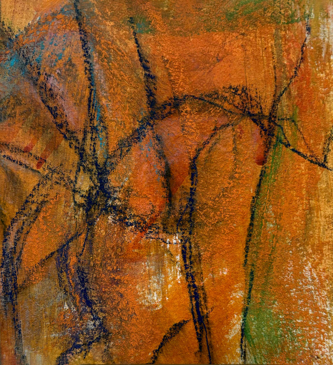 Pastel Abstract 15 by Barbara Talbott  Image: Pastel small abstract painting