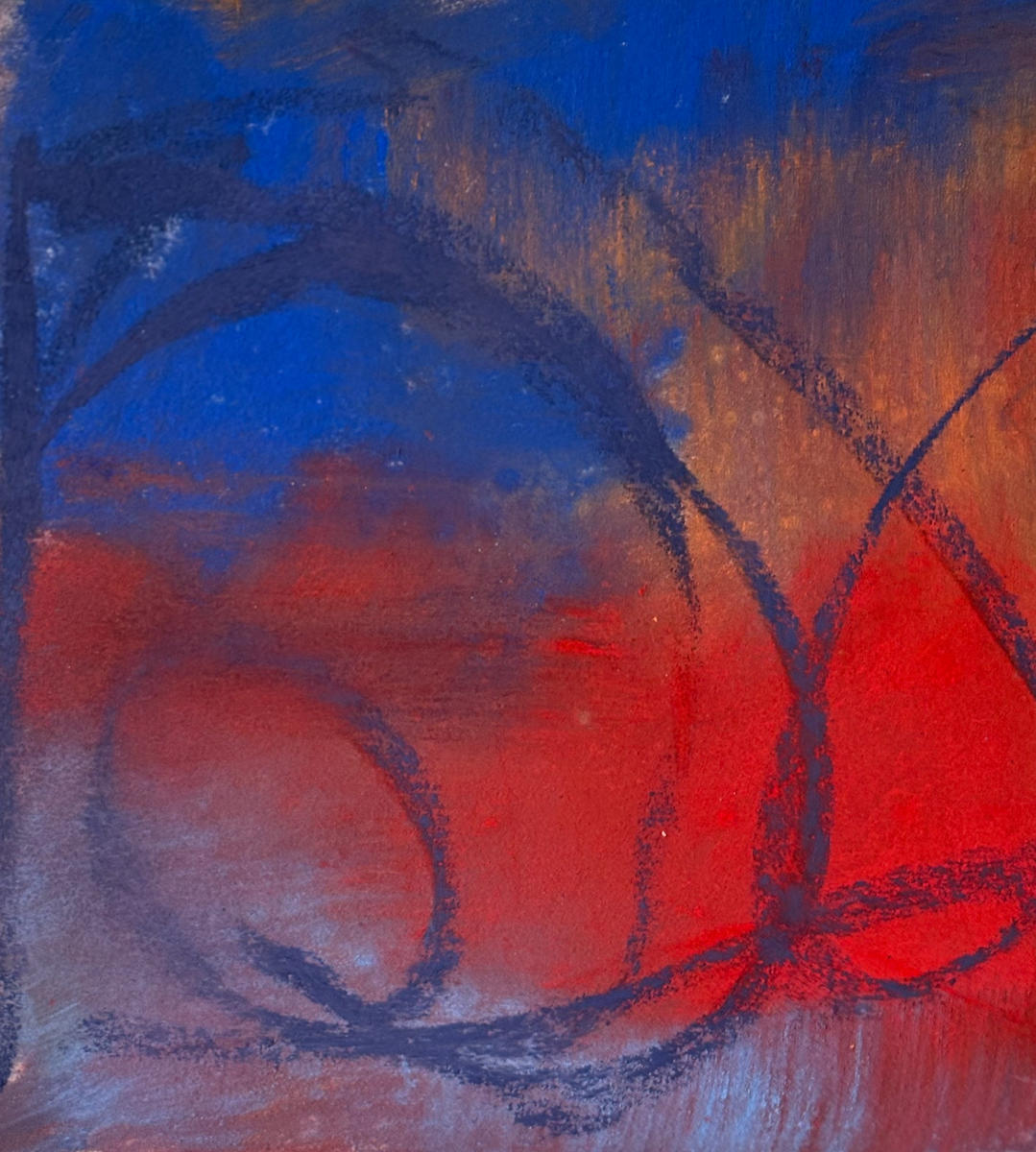 Pastel Abstract 4 by Barbara Talbott  Image: Pastel small abstract painting