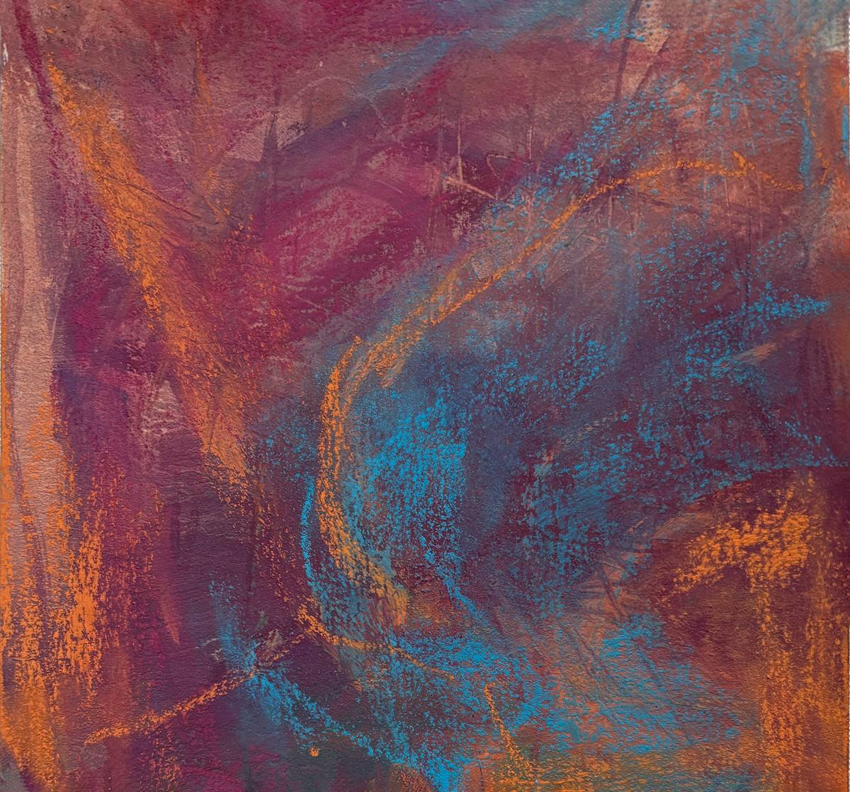 Pastel Abstract 8 by Barbara Talbott  Image: Pastel small abstract painting