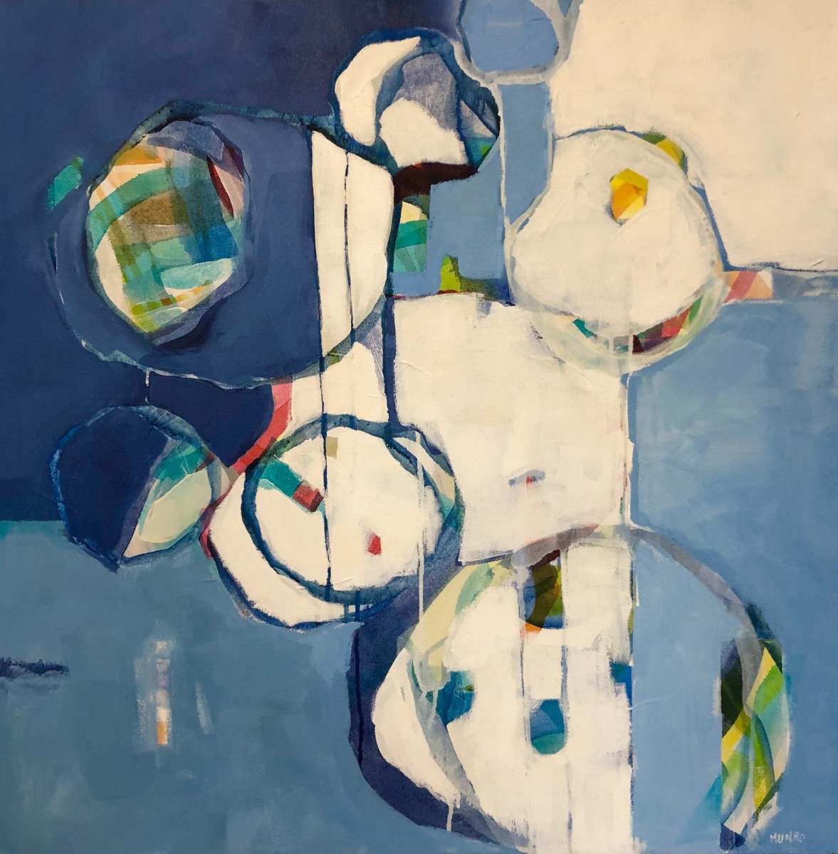 Summer Day   Blue & White by Beth Munro 