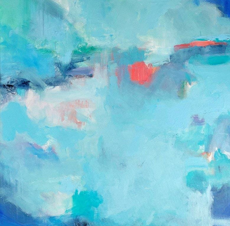 Abstract in Aqua by Dana Goodfellow 