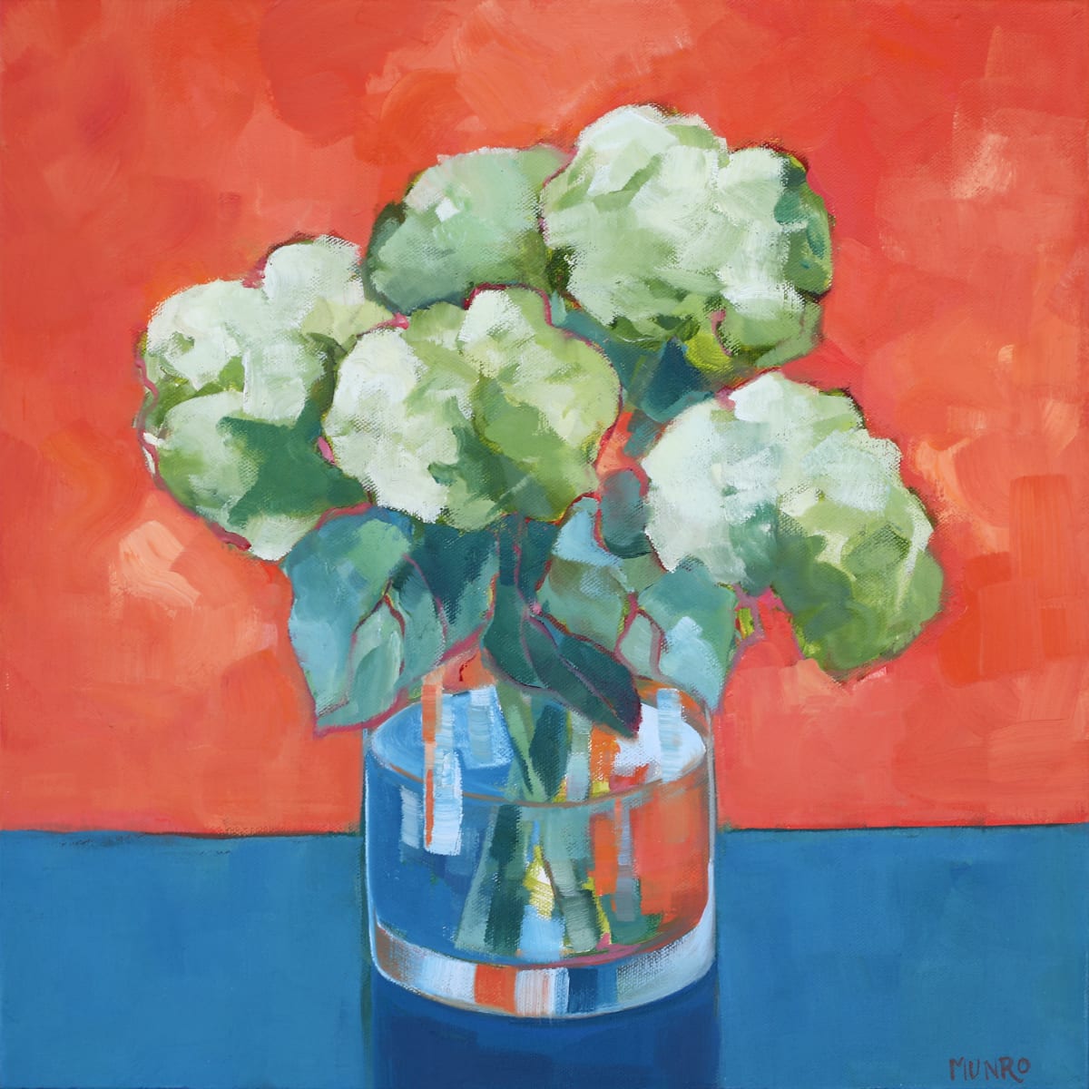 Hydrangeas Orange/Blue by Beth Munro 