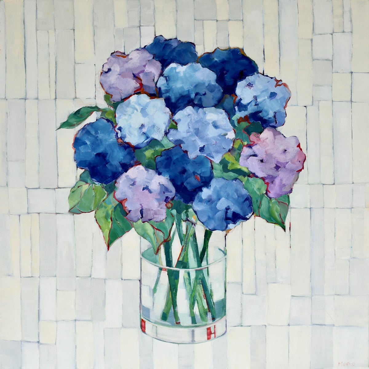 Blue and Lavender Hydrangea by Beth Munro 