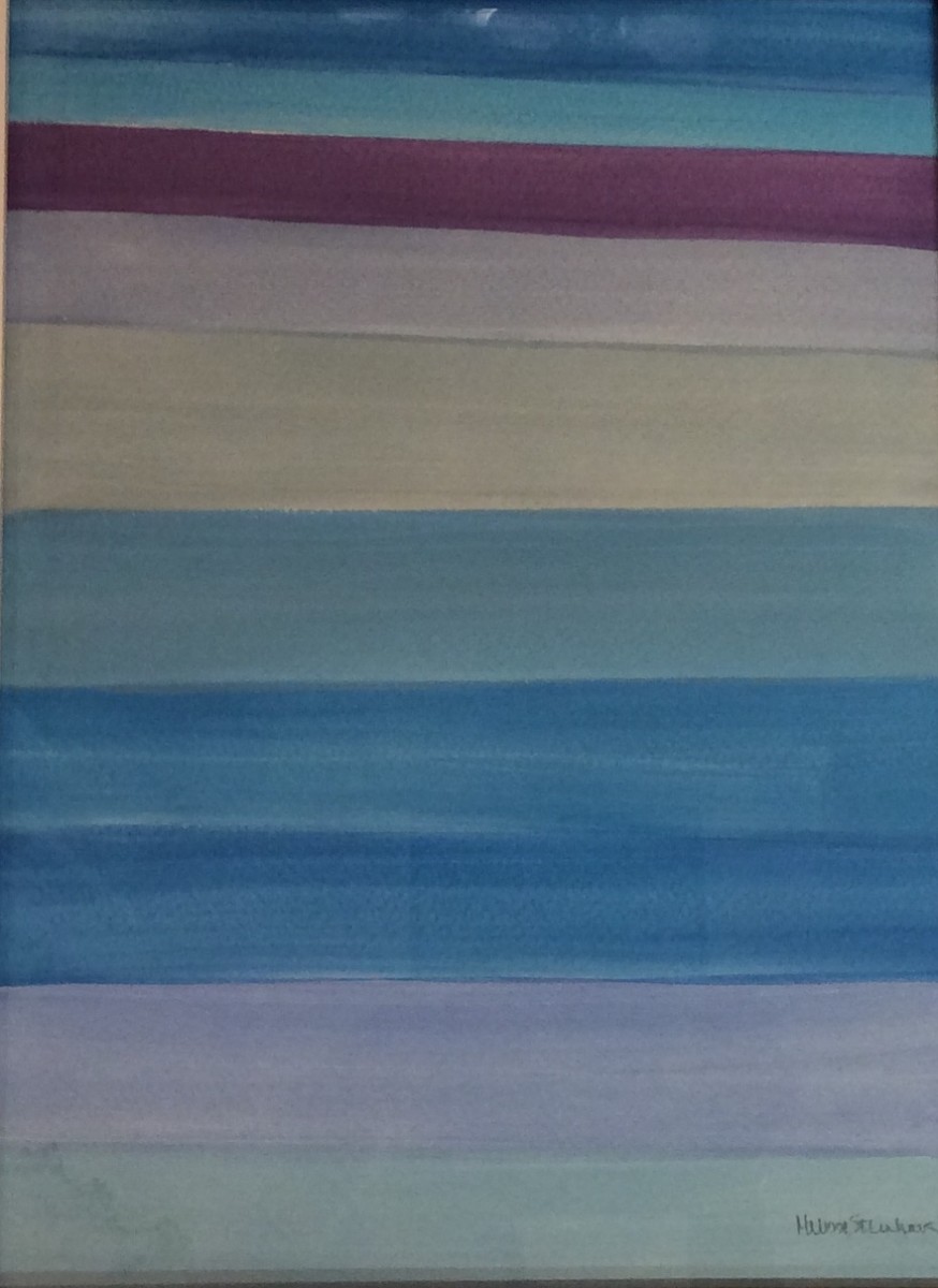 Sur La Plage - Blue - Purple Series by Melissa Steinhauser 