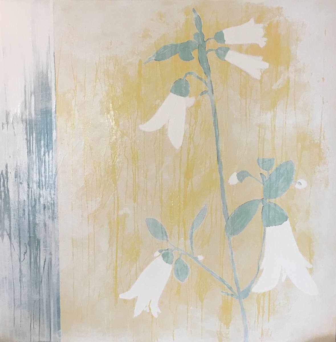 Looking Through Spring Rain with Ivory Bells by Karen Tusinski, Image 1.