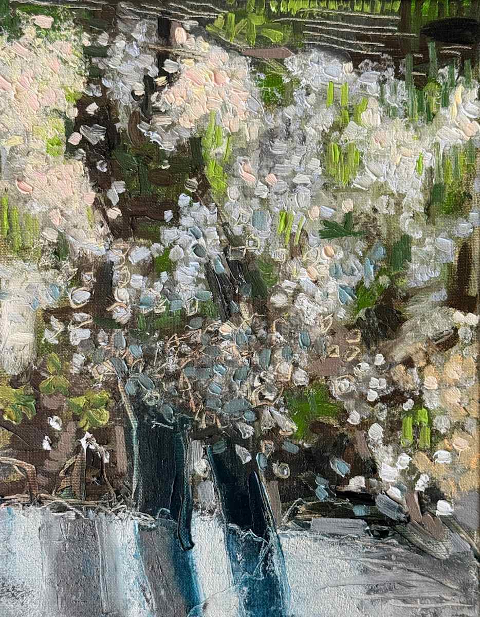 A Love Letter (09.08.2025) by Elena Behrakis  Image: Shadow of a women blended into a botanical setting. 