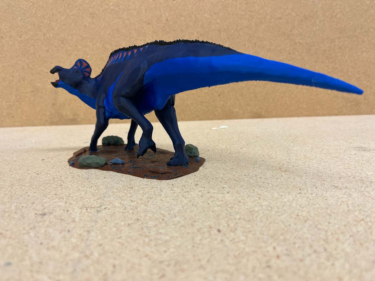 Corythosaurus model by Andrew Bovenzi, Image 1.