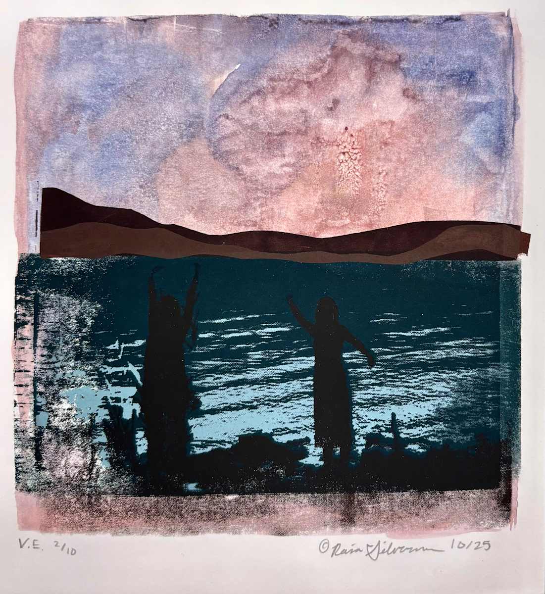 Sunset Screenprint V.E. 2/10 by Raia Silverman 