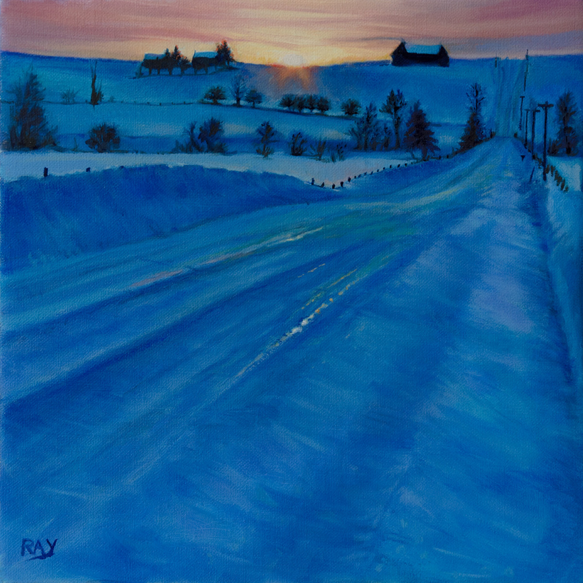 Blue Country Road by Alan Douglas Ray 