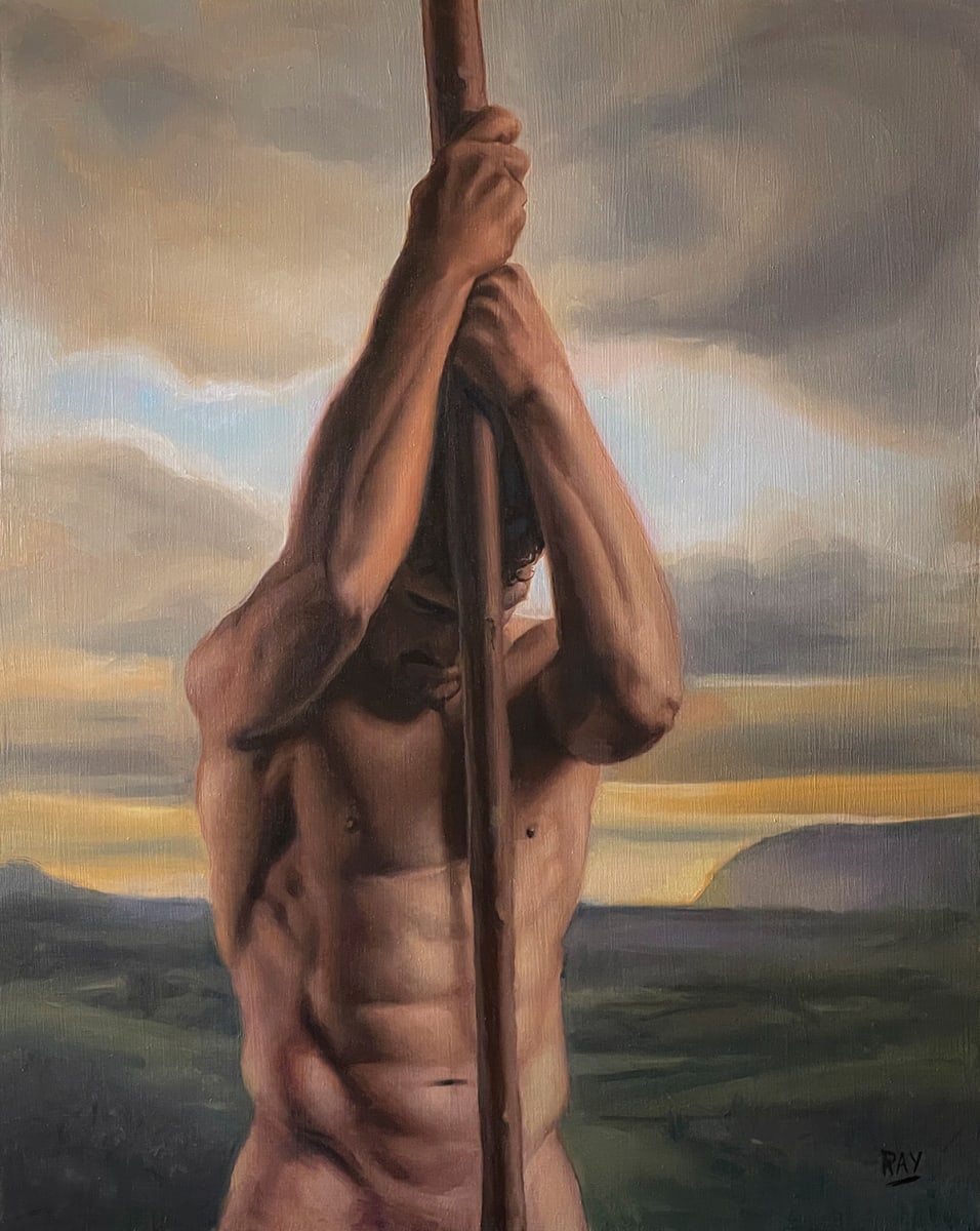 Sentinel at Rest by Alan Douglas Ray  Image: Alan Douglas Ray, "Sentinel At Rest", 20" x 16", oil on panel