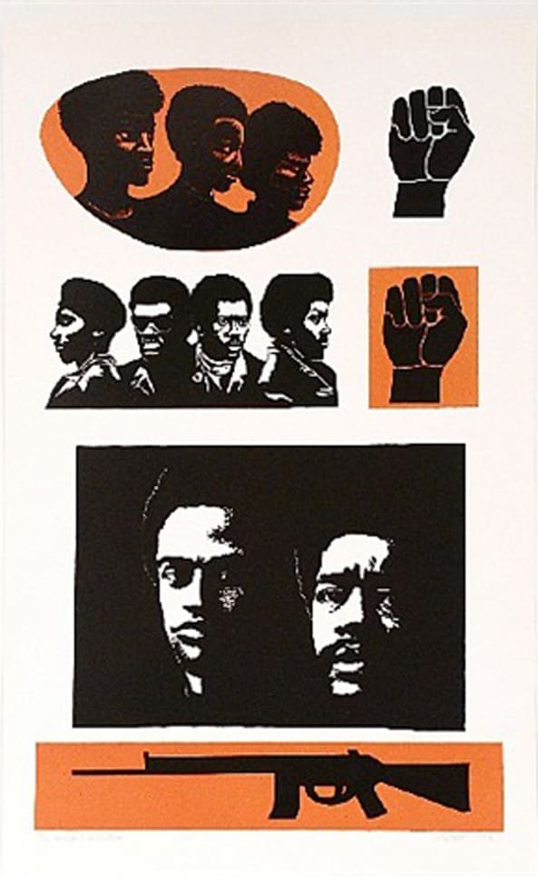 [Exhibit Collection] HOMAGE TO THE PANTHERS by Elizabeth Catlett 